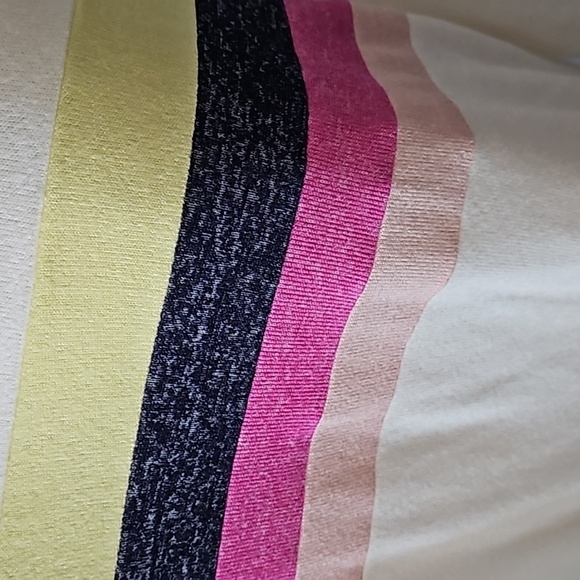 Maurices Off-White Knit Long Sleeve Multicolored Stripe Shirt NWT - Picture 8 of 15